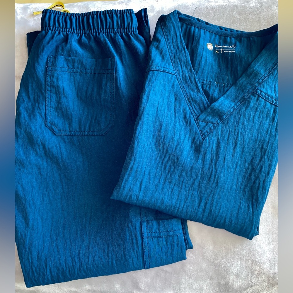 Blue Women's Scrub Set